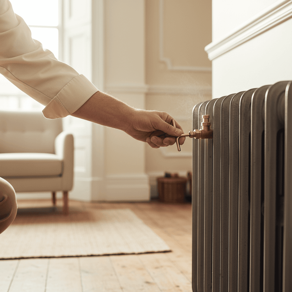 Radiator bleeding and maintenance service
